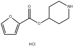 4-Piperidinyl 2-furoate hydrochloride Struktur