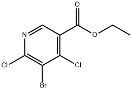 Ethyl 5-bromo-4,6-dichloronicotinate Struktur