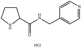 N-(4-Pyridinylmethyl)-2-pyrrolidinecarboxamidehydrochloride Struktur