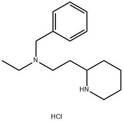 N-Benzyl-N-ethyl-2-(2-piperidinyl)-1-ethanaminedihydrochloride Struktur