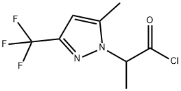 2-(5-Methyl-3-trifluoromethyl-pyrazol-1-yl)-propionyl chloride Struktur