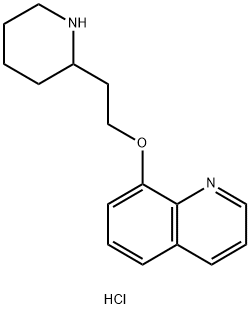 8-[2-(2-Piperidinyl)ethoxy]quinoline hydrochloride Struktur