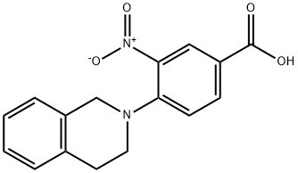 4-[3,4-Dihydro-2(1H)-isoquinolinyl]-3-nitrobenzoic acid Struktur