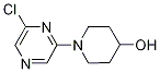 1-(6-Chloro-2-pyrazinyl)-4-piperidinol Struktur