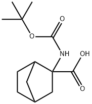 Boc-2-aminobicyclo[2.2.1]heptane-2-carboxylicacid (mixture of isomers) Struktur