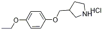 3-[(4-Ethoxyphenoxy)methyl]pyrrolidinehydrochloride Struktur