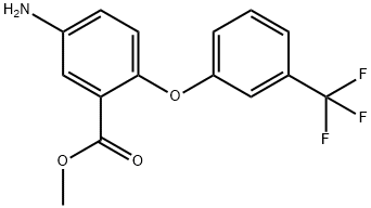 Methyl 5-amino-2-[3-(trifluoromethyl)phenoxy]-benzoate Struktur