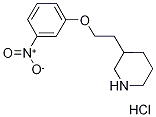 3-[2-(3-Nitrophenoxy)ethyl]piperidinehydrochloride Struktur