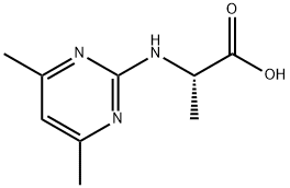 2-(4,6-Dimethyl-pyrimidin-2-ylamino)-propionic acid Struktur