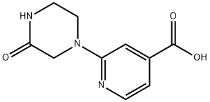 2-(3-Oxo-1-piperazinyl)isonicotinic acid Struktur