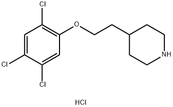 2-(4-Piperidinyl)ethyl 2,4,5-trichlorophenylether hydrochloride Struktur