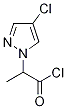 1H-pyrazole-1-acetyl chloride, 4-chloro-alpha-methyl- Struktur