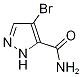 1H-pyrazole-5-carboxamide, 4-bromo- Struktur