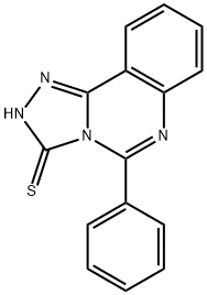 1,2,4-triazolo[4,3-c]quinazoline-3-thiol, 5-phenyl- Struktur