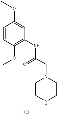 1-piperazineacetamide, N-(2,5-dimethoxyphenyl)- Struktur