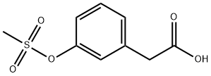 3-[(Methylsufonyl)oxy]phenylacetic acid Struktur