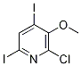 2-Chloro-4,6-diiodo-3-methoxypyridine Struktur