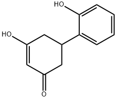 3-Hydroxy-5-(2-hydroxyphenyl)cyclohex-2-en-1-one Struktur