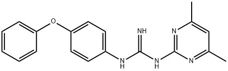 N-(4,6-Dimethylpyrimidin-2-yl)-N'-(4-phenoxyphenyl)guanidine Struktur