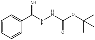 N'-[1-Amino-1-phenylmethylidene]-hydrazinecarboxylic acid tert-butyl ester Struktur