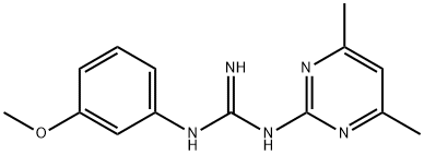 N-(4,6-Dimethylpyrimidin-2-yl)-N'-(3-methoxyphenyl)guanidine Struktur