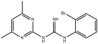 N-(2-Bromophenyl)-N'-(4,6-dimethylpyrimidin-2-yl)-guanidine Struktur