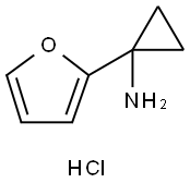 [1-(2-Furyl)cyclopropyl]amine hydrochloride Struktur