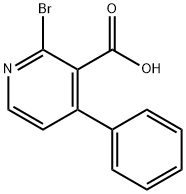 2-Bromo-4-phenyl-nicotinic acid Struktur