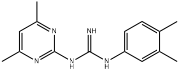 N-(3,4-Dimethylphenyl)-N'-(4,6-dimethylpyrimidin-2-yl)guanidine Struktur