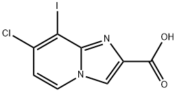 7-Chloro-8-iodoimidazo[1,2-a]pyridine-2-carboxylic acid Struktur