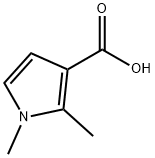 1,2-Dimethyl-1H-pyrrole-3-carboxylic acid Struktur