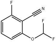 2-(Difluoromethoxy)-6-fluoro-benzonitrile Struktur