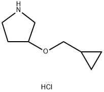 3-(CYCLOPROPYLMETHOXY)PYRROLIDINE HYDROCHLORIDE Struktur