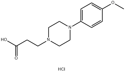 3-[4-(4-METHOXY-PHENYL)-PIPERAZIN-1-YL]-PROPIONIC ACID DIHYDROCHLORIDE Struktur