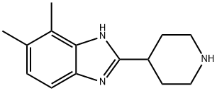 6,7-DIMETHYL-2-PIPERIDIN-4-YL-1H-BENZIMIDAZOLE Struktur