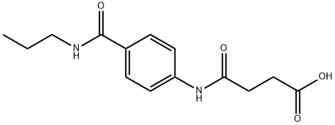 4-OXO-4-{4-[(PROPYLAMINO)CARBONYL]-ANILINO}BUTANOIC ACID Struktur