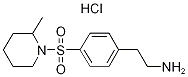 2-[4-(2-METHYL-PIPERIDINE-1-SULFONYL)-PHENYL]-ETHYLAMINE HYDROCHLORIDE Struktur