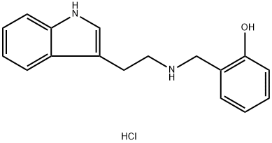 2-{[2-(1H-INDOL-3-YL)-ETHYLAMINO]-METHYL}-PHENOLHYDROCHLORIDE Struktur