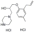 1-(2-ALLYL-4-METHYL-PHENOXY)-3-PIPERAZIN-1-YL-PROPAN-2-OL DIHYDROCHLORIDE Struktur