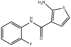 2-Amino-N-(2-fluorophenyl)thiophene-3-carboxamide Struktur