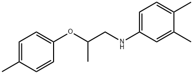 3,4-Dimethyl-N-[2-(4-methylphenoxy)propyl]aniline Struktur