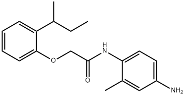 N-(4-Amino-2-methylphenyl)-2-[2-(sec-butyl)-phenoxy]acetamide Struktur