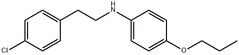 N-(4-Chlorophenethyl)-4-propoxyaniline Struktur