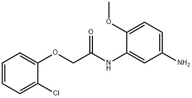 N-(5-Amino-2-methoxyphenyl)-2-(2-chlorophenoxy)-acetamide Struktur