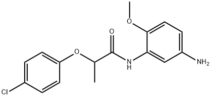 N-(5-Amino-2-methoxyphenyl)-2-(4-chlorophenoxy)-propanamide Struktur