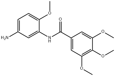 N-(5-Amino-2-methoxyphenyl)-3,4,5-trimethoxybenzamide Struktur