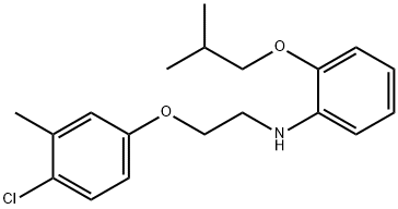 N-[2-(4-Chloro-3-methylphenoxy)ethyl]-2-isobutoxyaniline Struktur