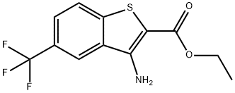 Ethyl  3-Amino-5-(trifluoromethyl)-1-benzothiophene-2-carboxylate Struktur