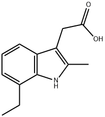 (7-ethyl-2-methyl-1H-indol-3-yl)acetic acid Struktur