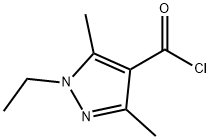 1-ethyl-3,5-dimethyl-1H-pyrazole-4-carbonyl chloride Struktur